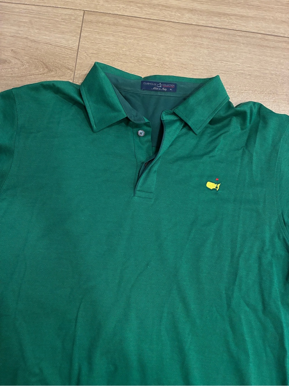 Clubhouse Collection Men’s Masters Golf Polo Short Sleeve Green Size XL